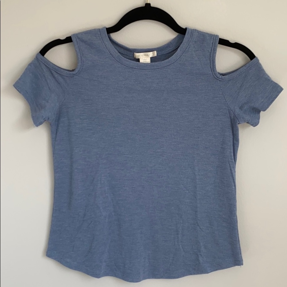 Open Shoulder Tshirt Girls